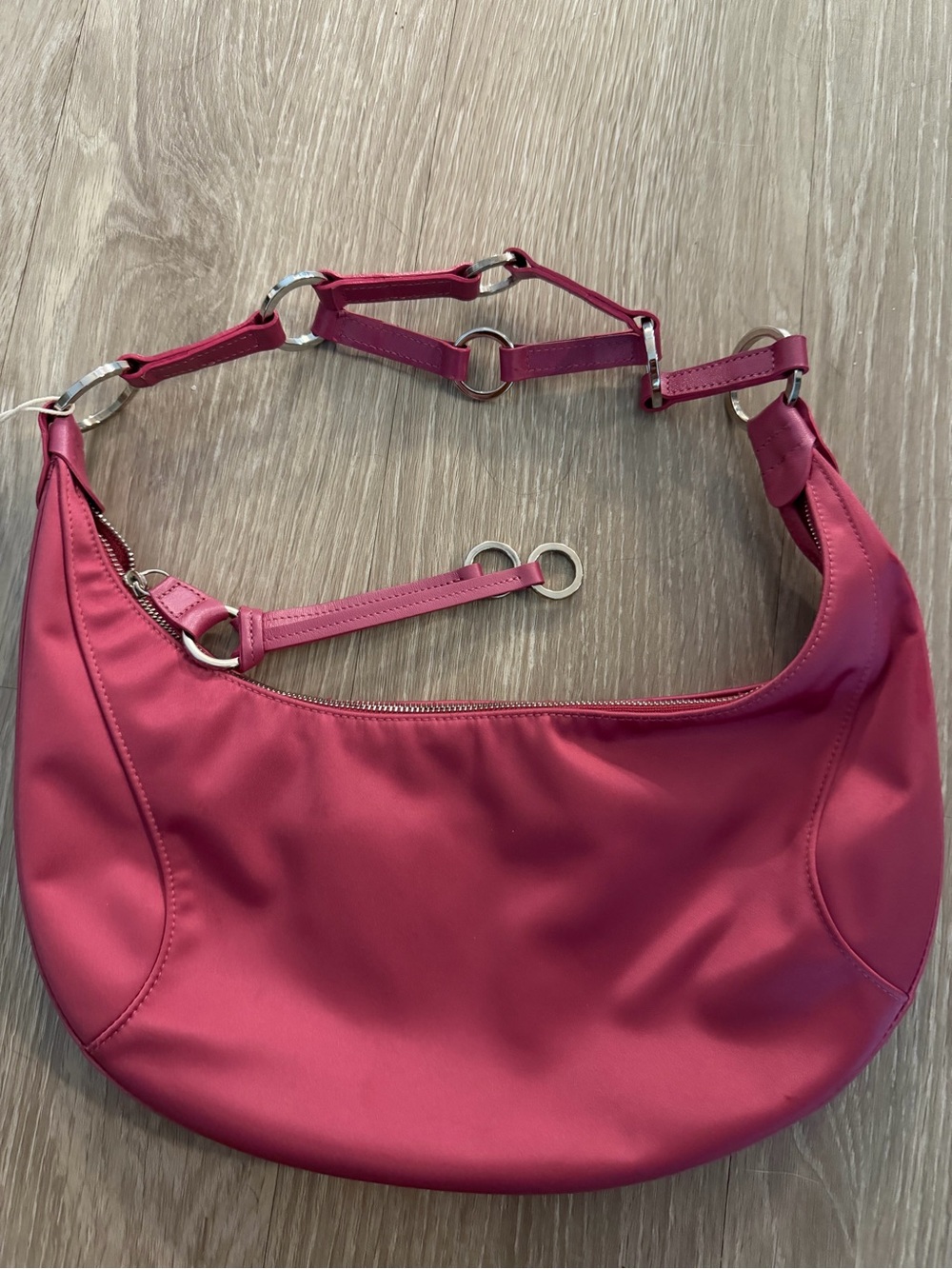 Longchamp spider satin bag